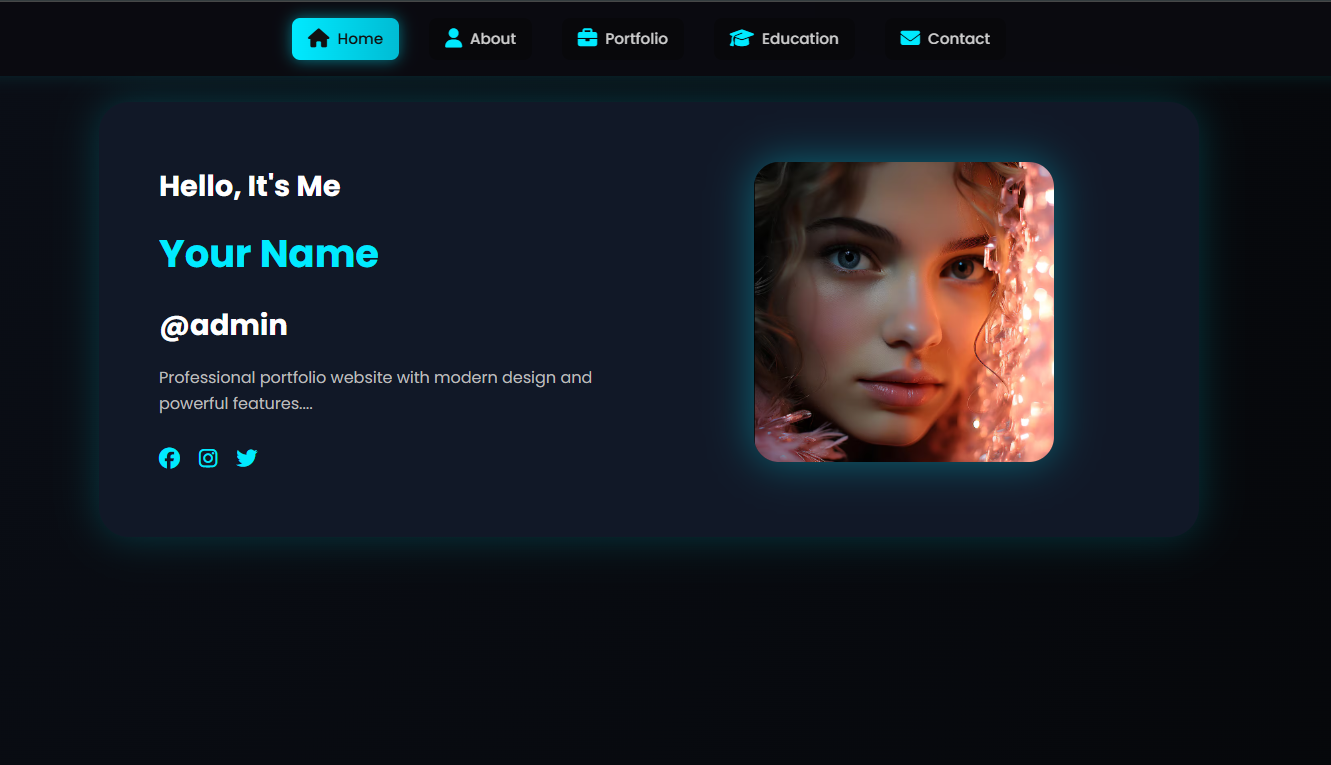 Gmet3 V3 – Dark Neon Portfolio